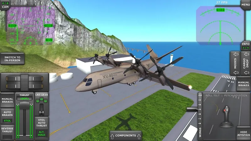 Скриншот Turboprop Flight Simulator 3D 4