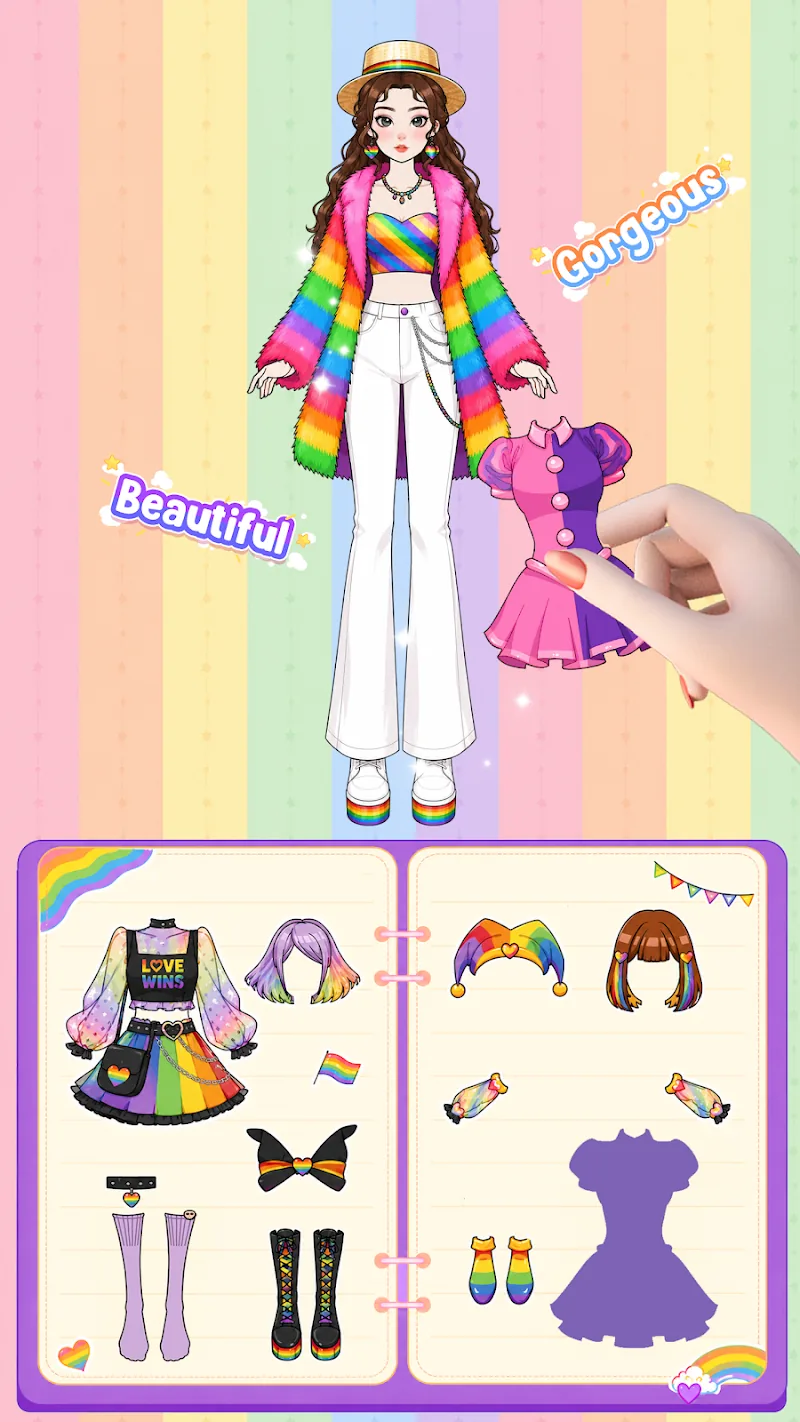 Скриншот Paper Doll Diary: Dress Up DIY 3