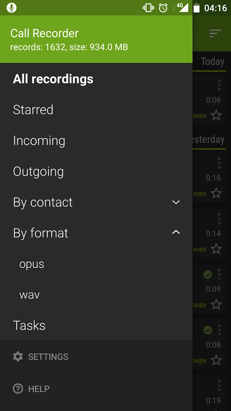 Скриншот Call Recorder - SKVALEX 2