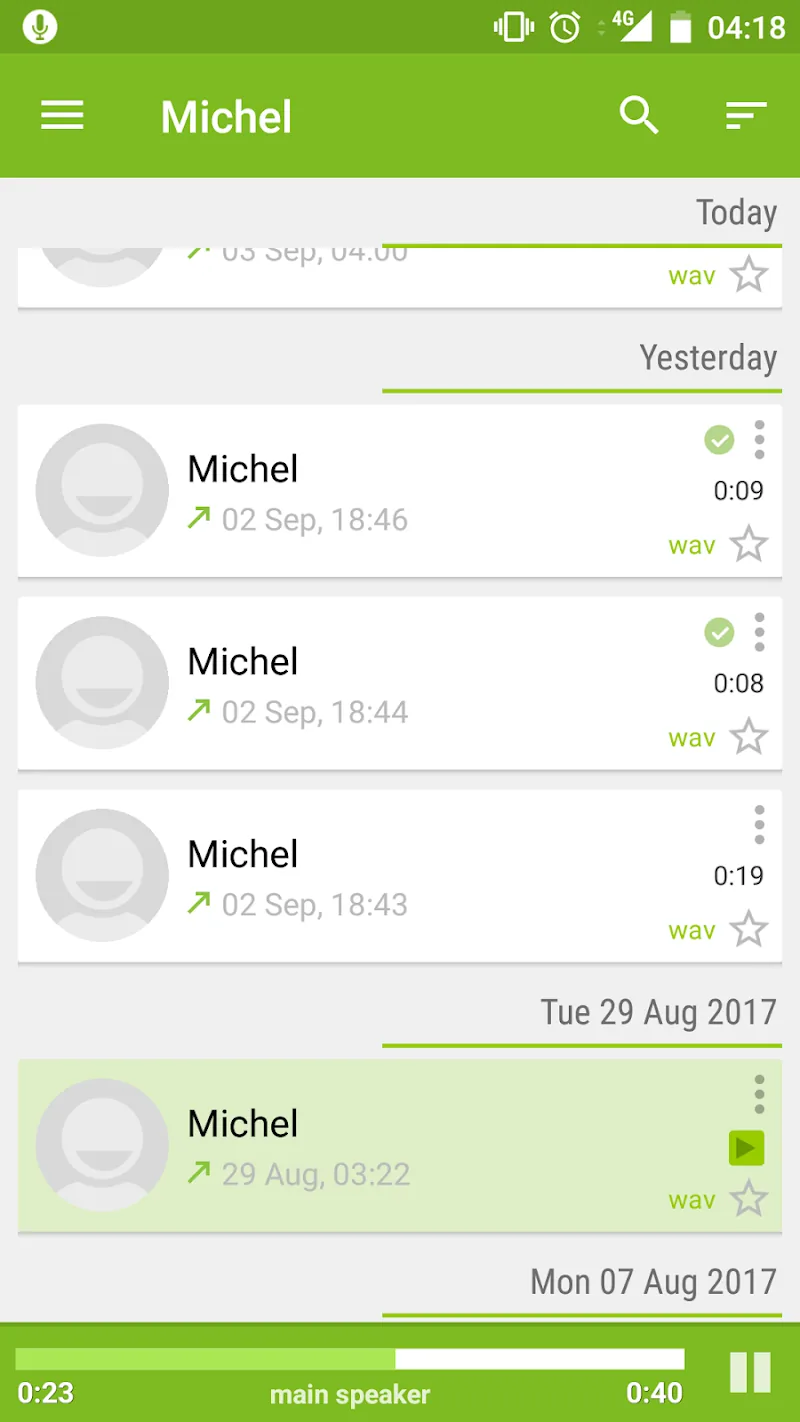 Скриншот Call Recorder - SKVALEX 3