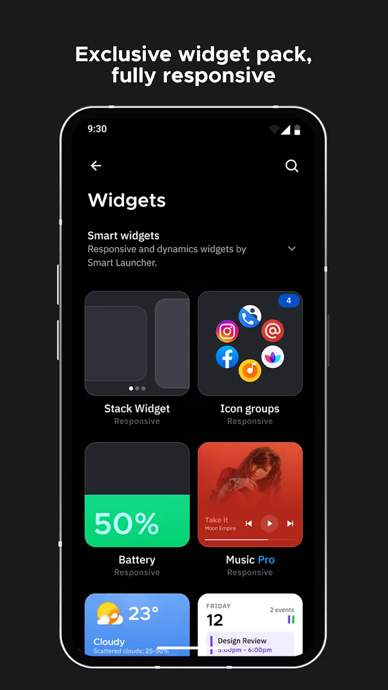 Скриншот Smart Launcher 3