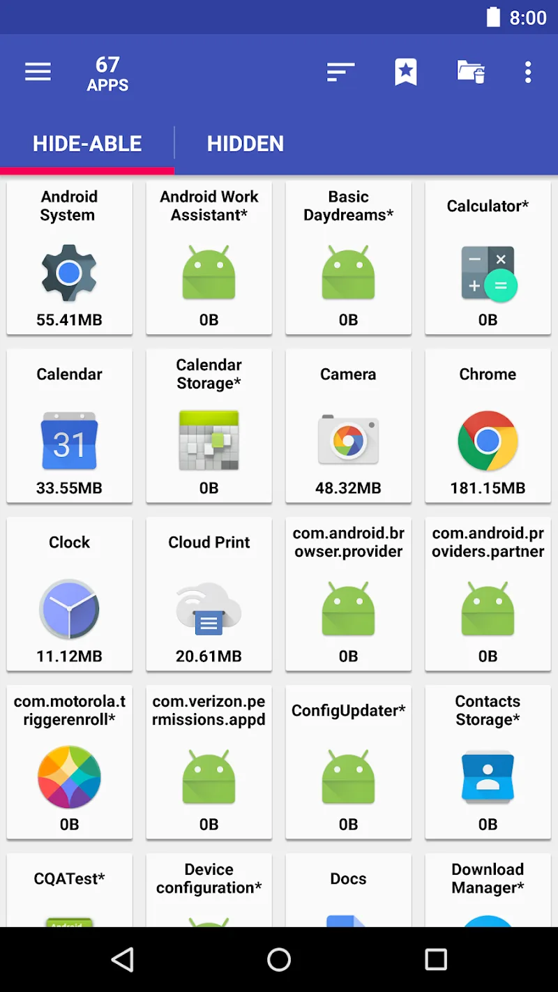 Скриншот AppMgr Pro III (App 2 SD) 2