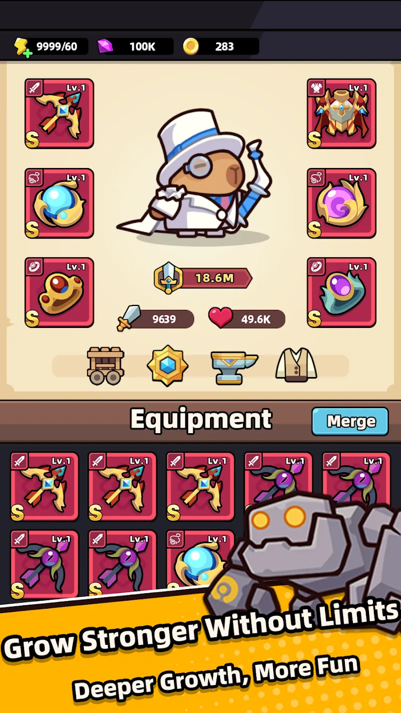 Скриншот Capybara Survivor: GOGOGO! 4