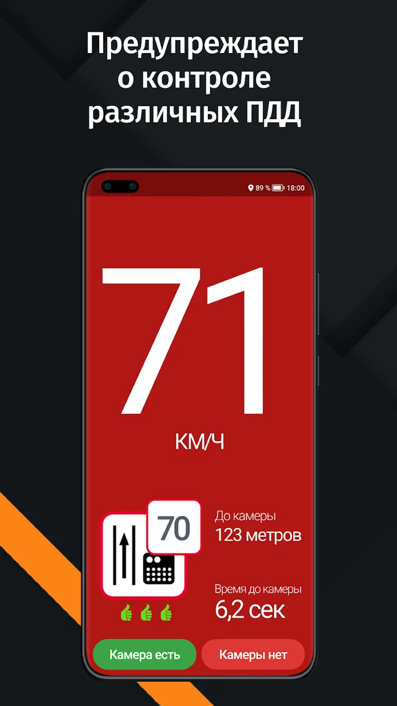 Скриншот Антирадар HUD Speed 3
