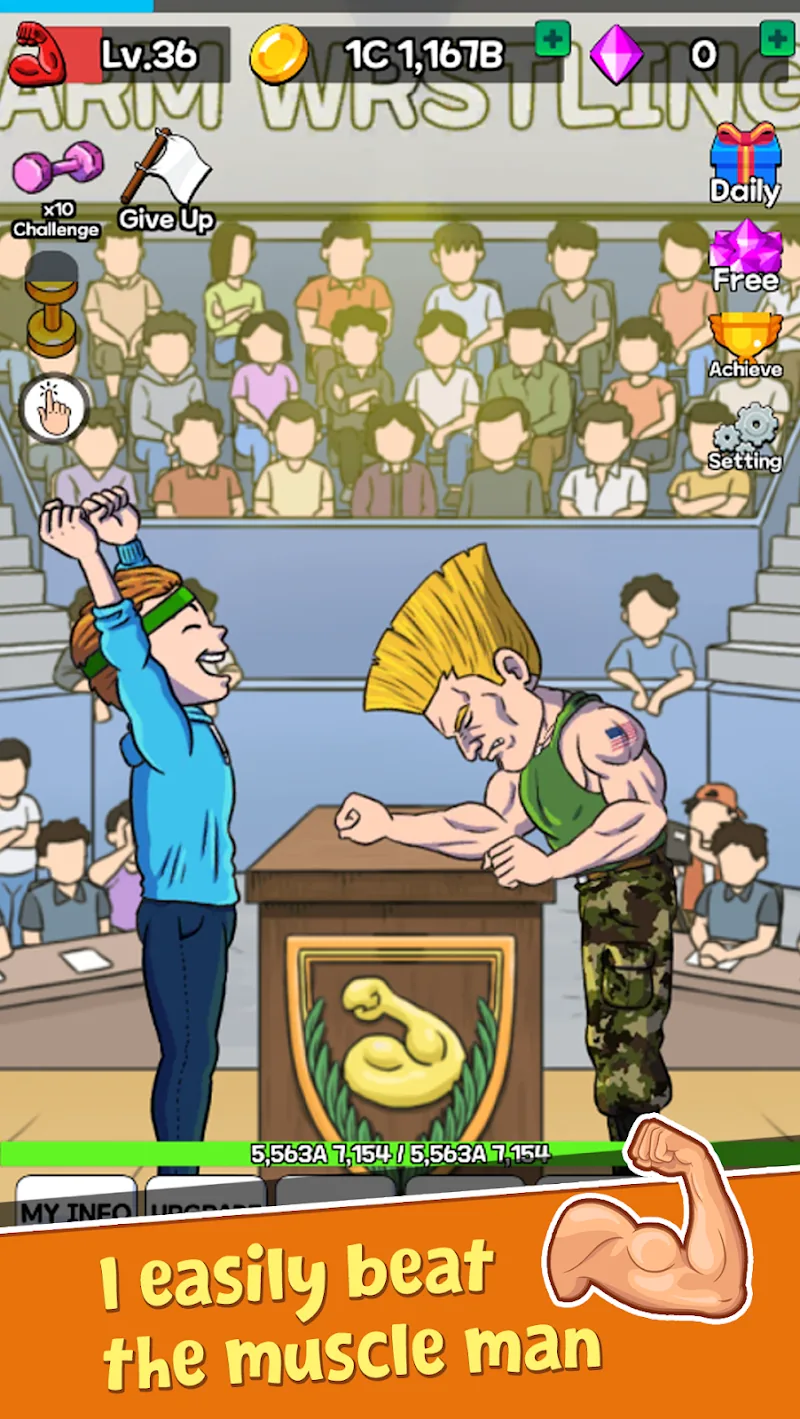 Скриншот Arm Wrestling Clicker 4