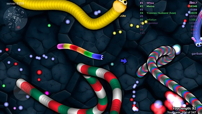 Скриншот Slither.io 4