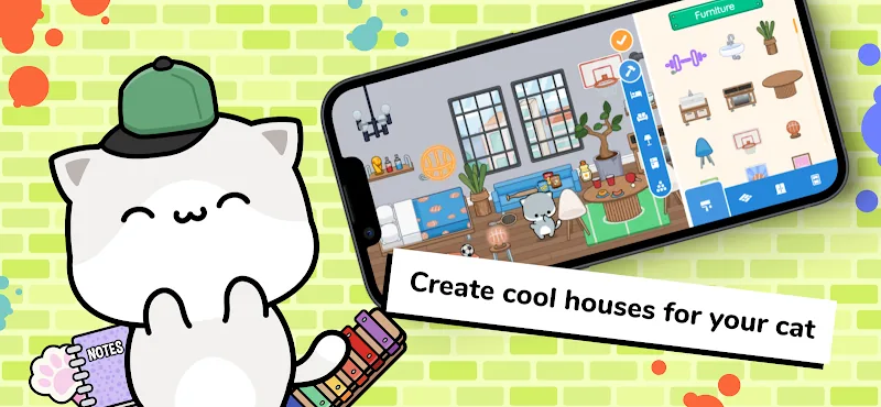 Скриншот Cat Life World: Build a story 4