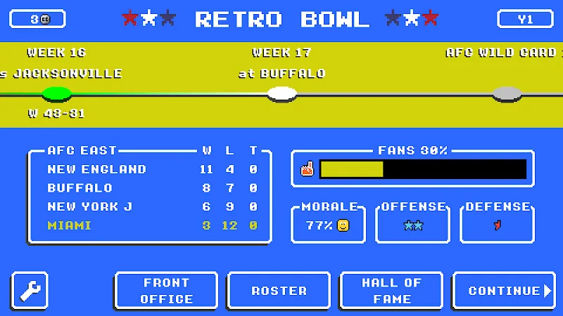 Скриншот Retro Bowl 6