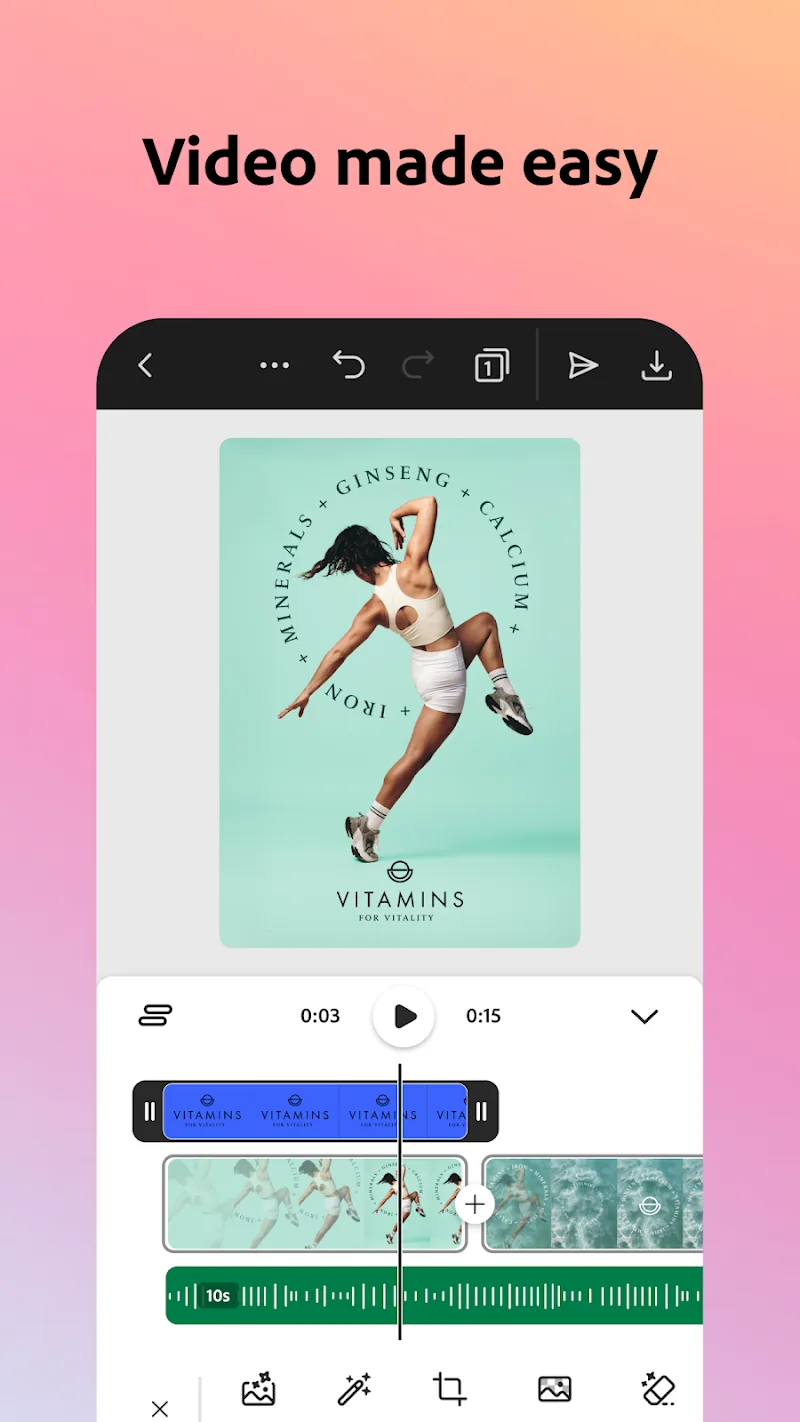 Скриншот Adobe Express 2