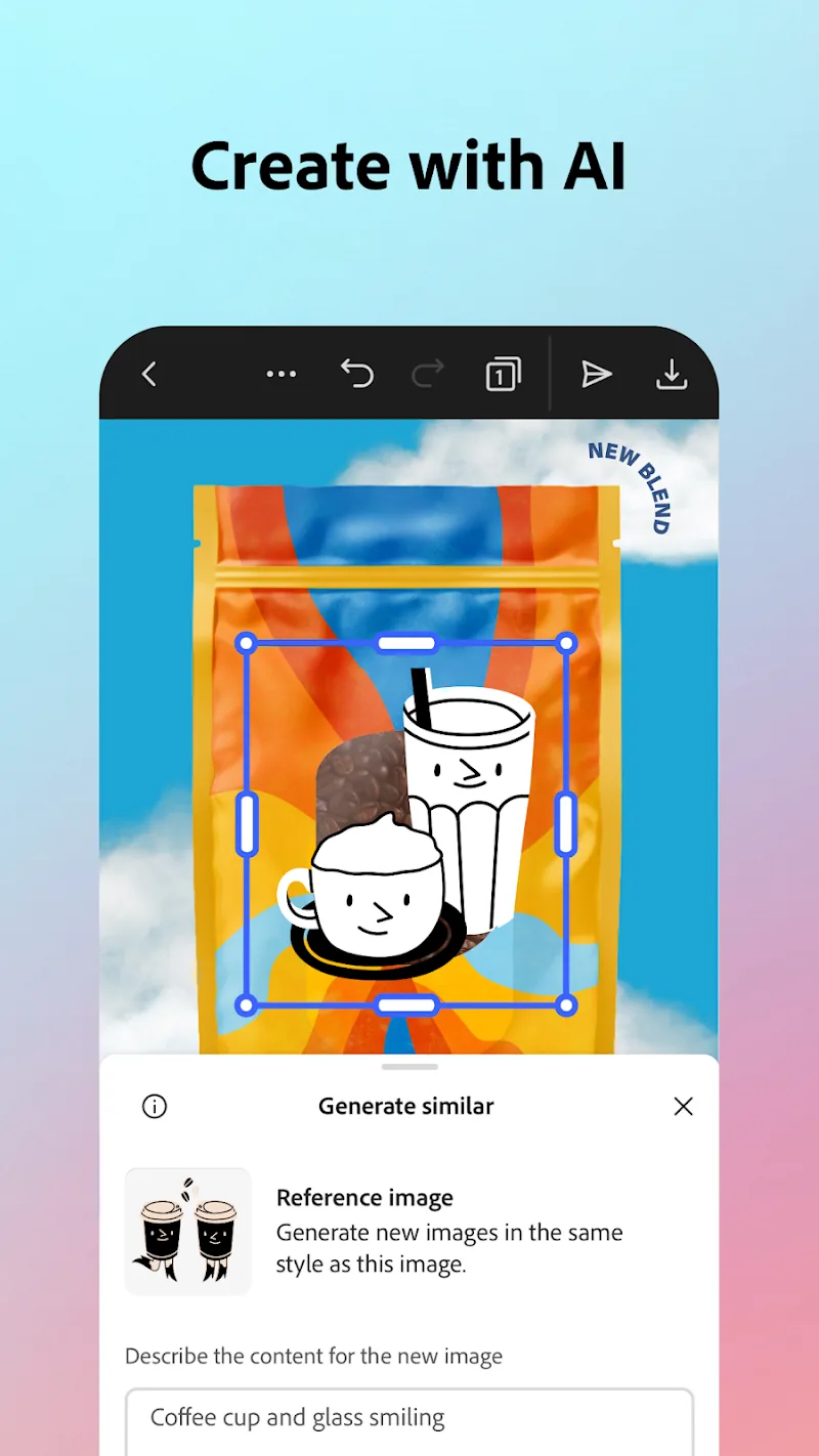 Скриншот Adobe Express 5