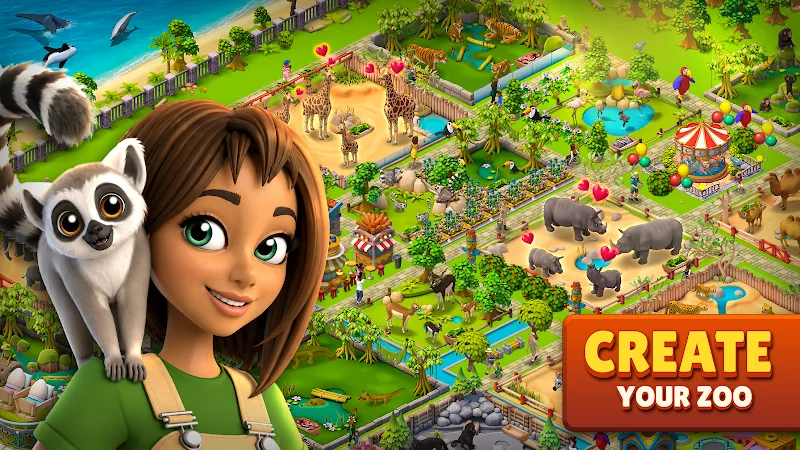 Скриншот Zoo Life: Animal Park Game 4