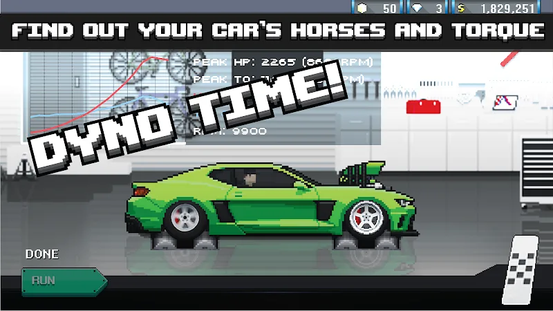 Скриншот Pixel Car Racer 3