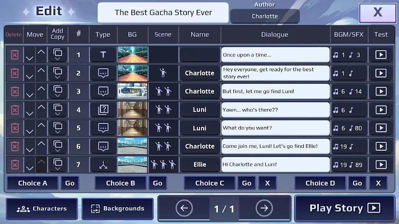 Скриншот Gacha Story - VN Creator 4
