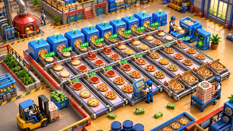 Скриншот Idle Pizza Production Tycoon 4