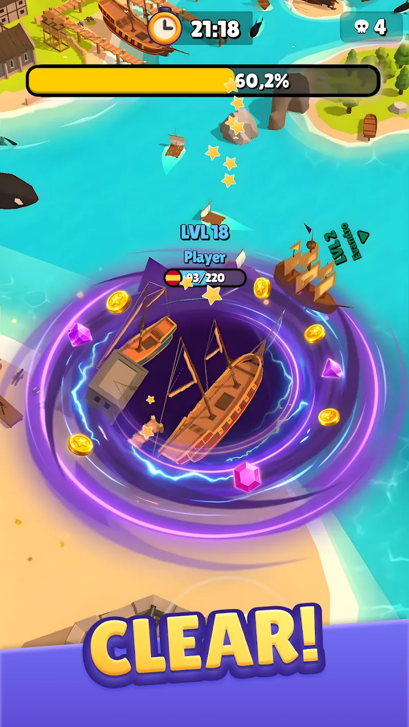 Скриншот Hole.io 3