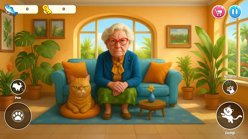 Скриншот Cat Mayhem: Gran’s Angry 4