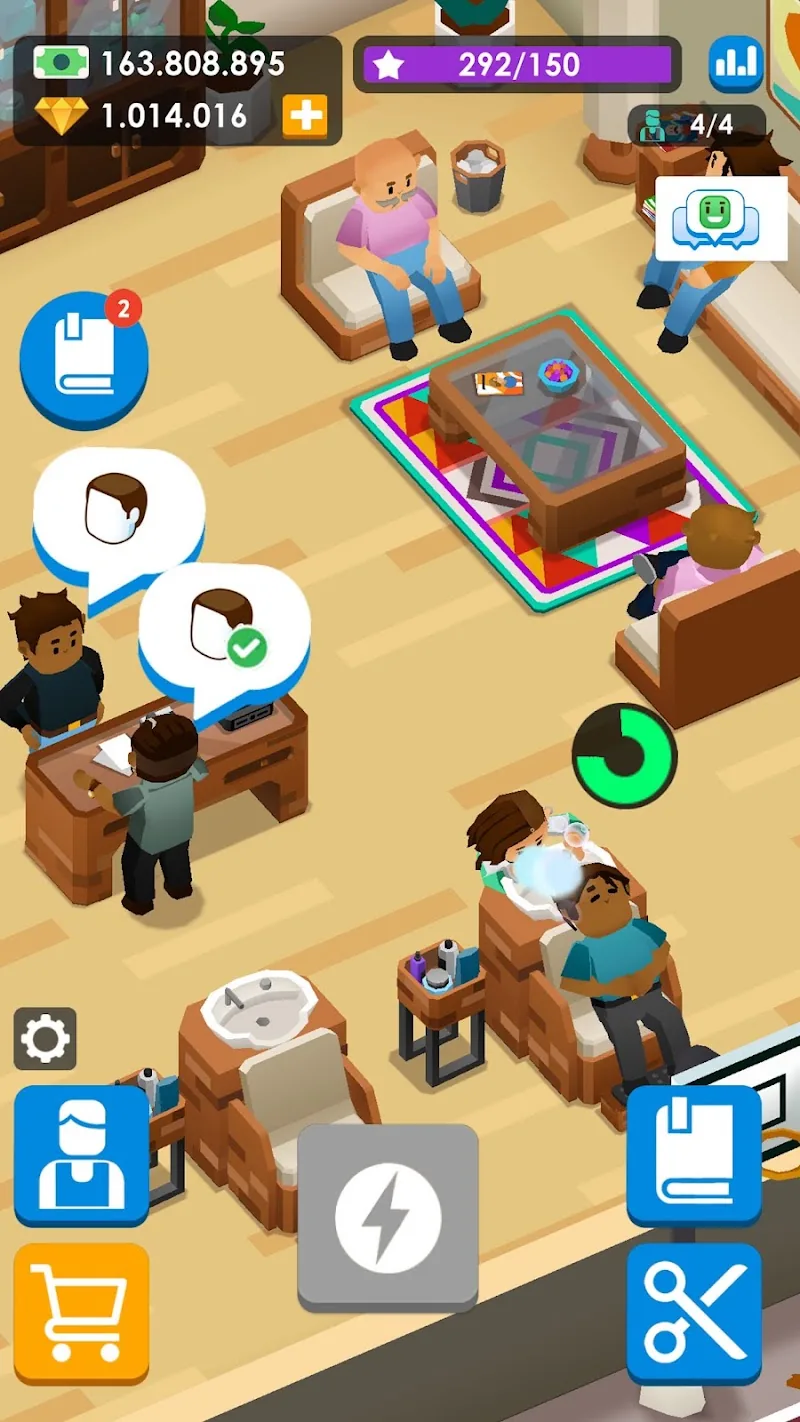 Скриншот Idle Barber Shop Tycoon 6