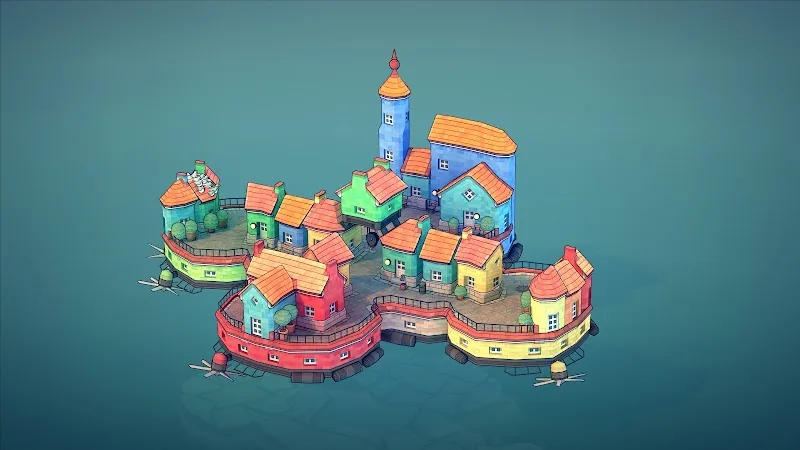 Скриншот Townscaper 2
