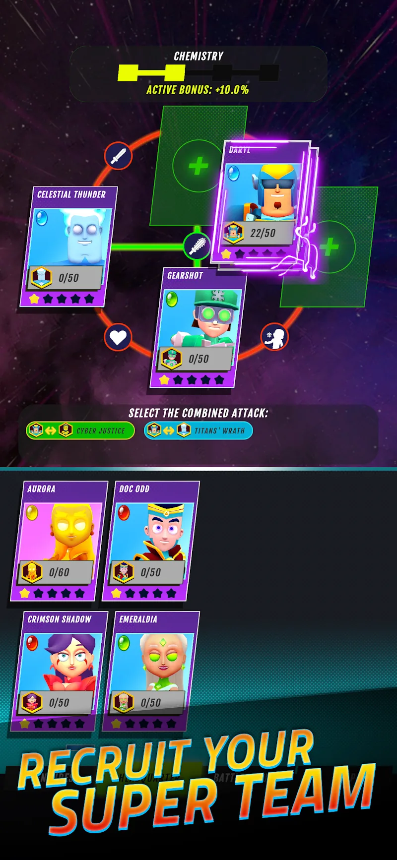 Скриншот Superheroes Idle RPG League 2