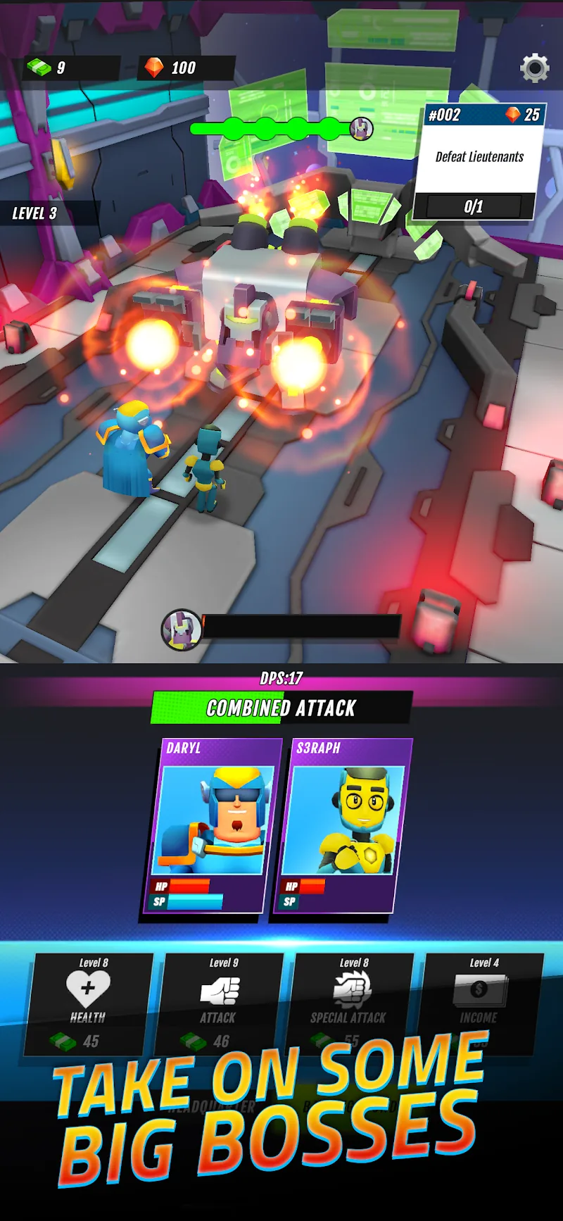Скриншот Superheroes Idle RPG League 3