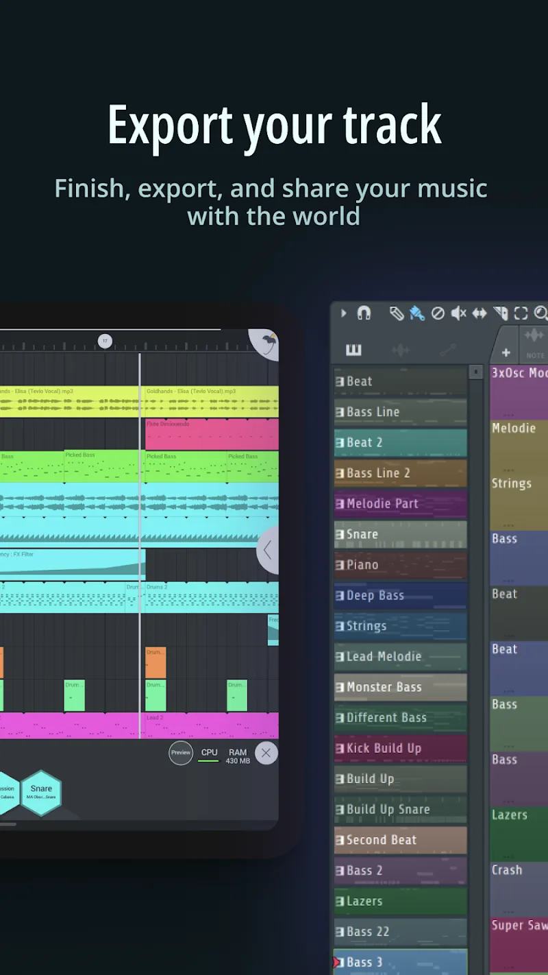 Скриншот FL STUDIO MOBILE 5