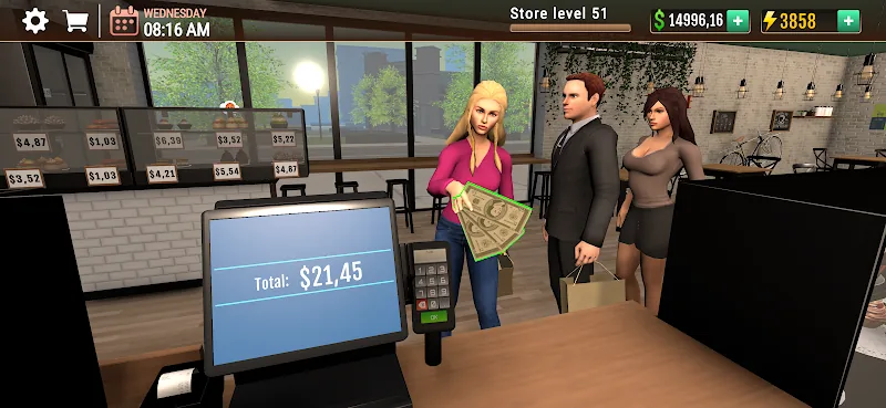 Скриншот Coffee Shop Simulator 3D Cafe 2