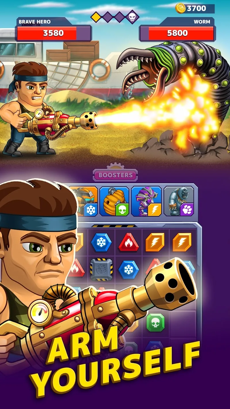 Скриншот Battle Lines: Три в ряд РПГ 5