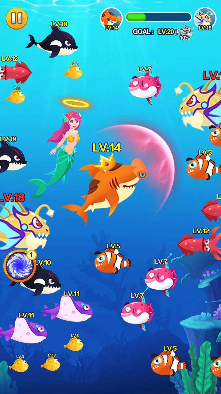 Скриншот Ocean Domination - Fish.IO 5
