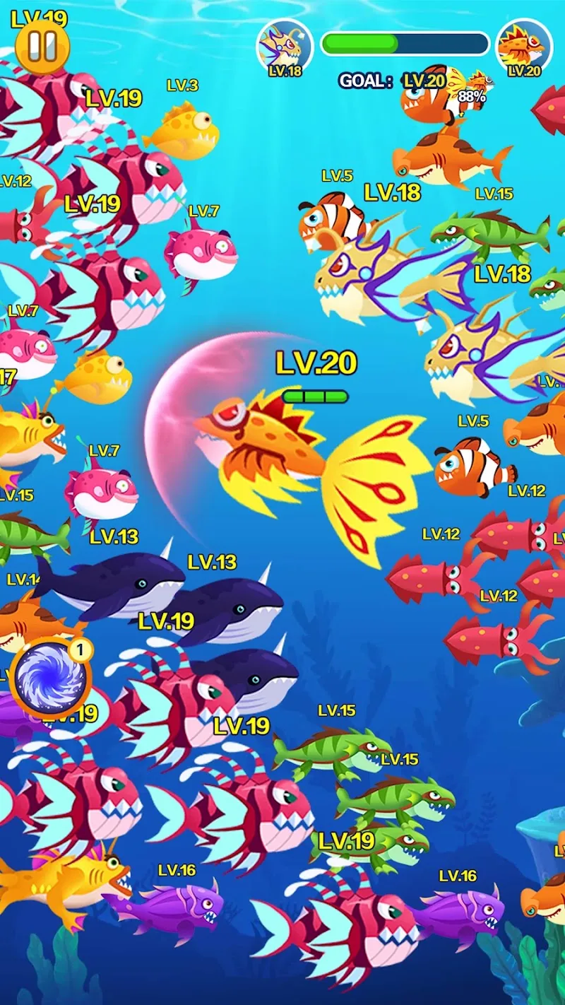 Скриншот Ocean Domination - Fish.IO 6