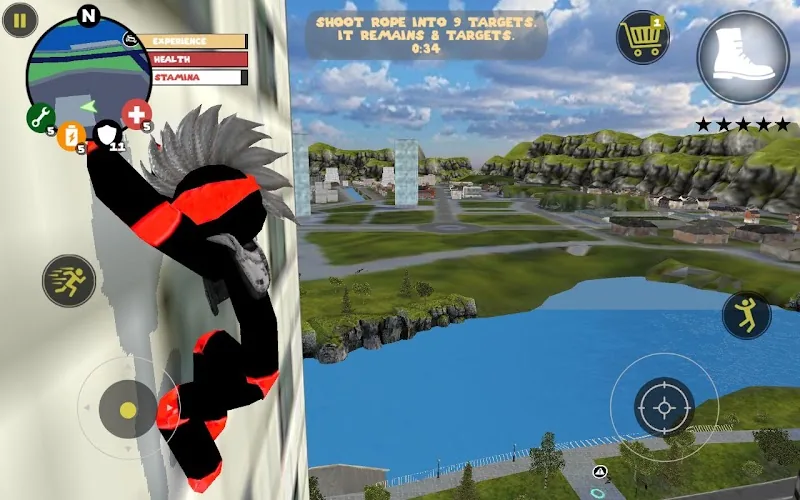 Скриншот Stick Rope Hero 4