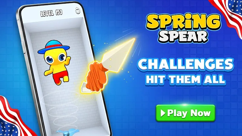 Скриншот Spring Spear: Aim & Snap 3