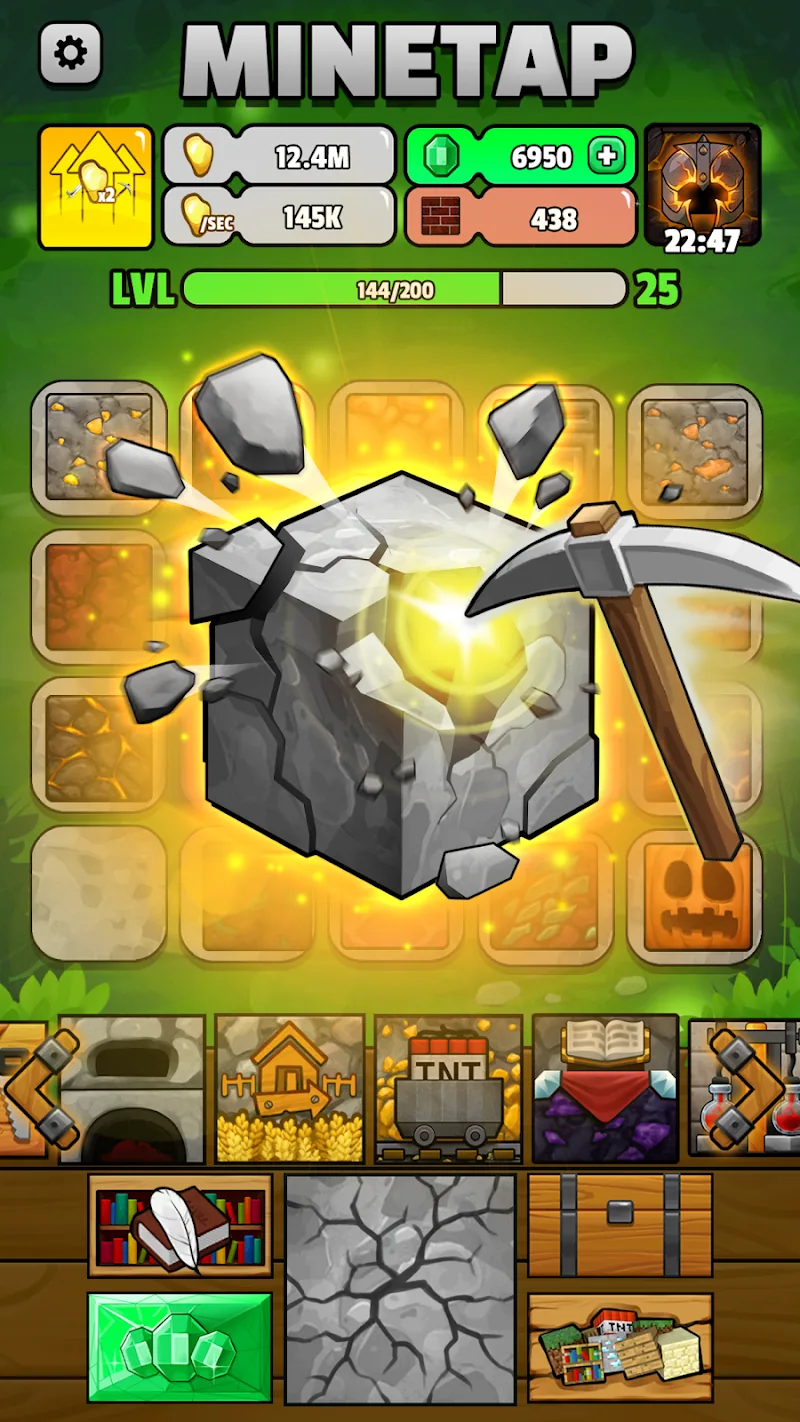 Скриншот Minetap – Merge кликер 2