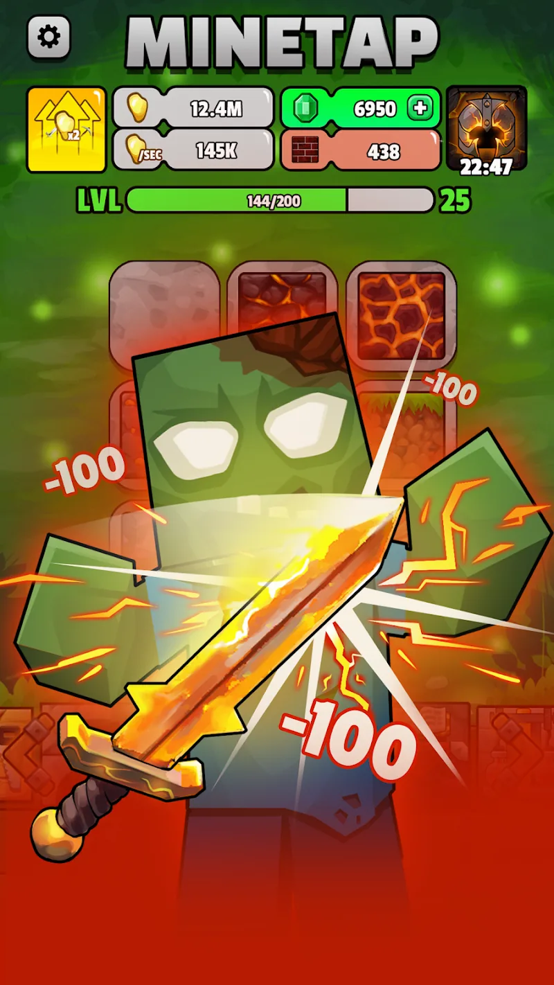 Скриншот Minetap – Merge кликер 3