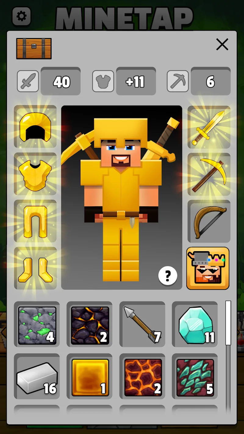 Скриншот Minetap – Merge кликер 5