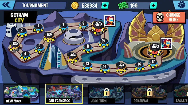 Скриншот Stickman Heroes: Battle of God 4