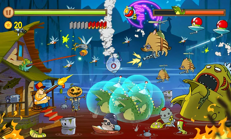 Скриншот Swamp Attack 4