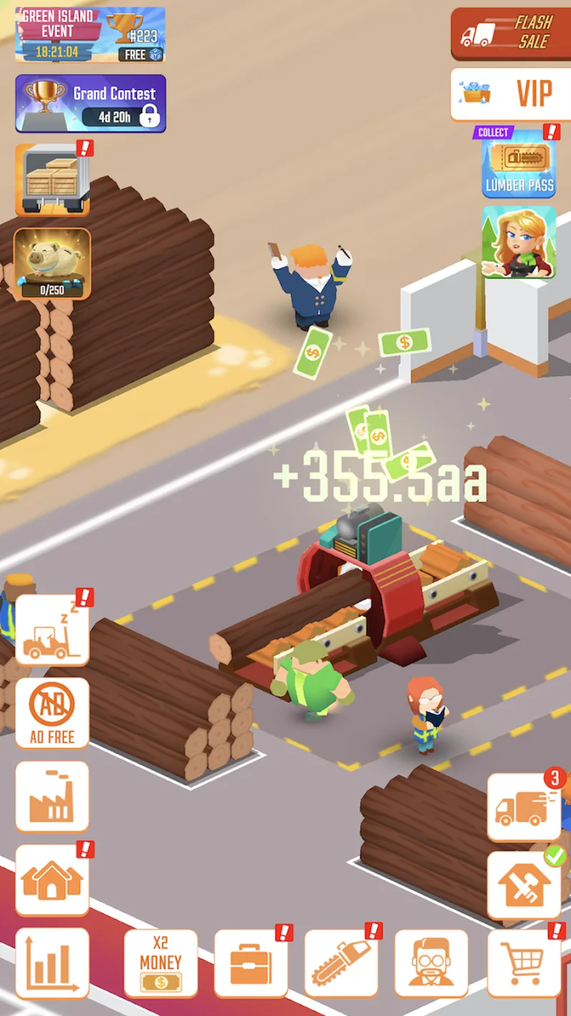 Скриншот Idle Lumber Empire 4