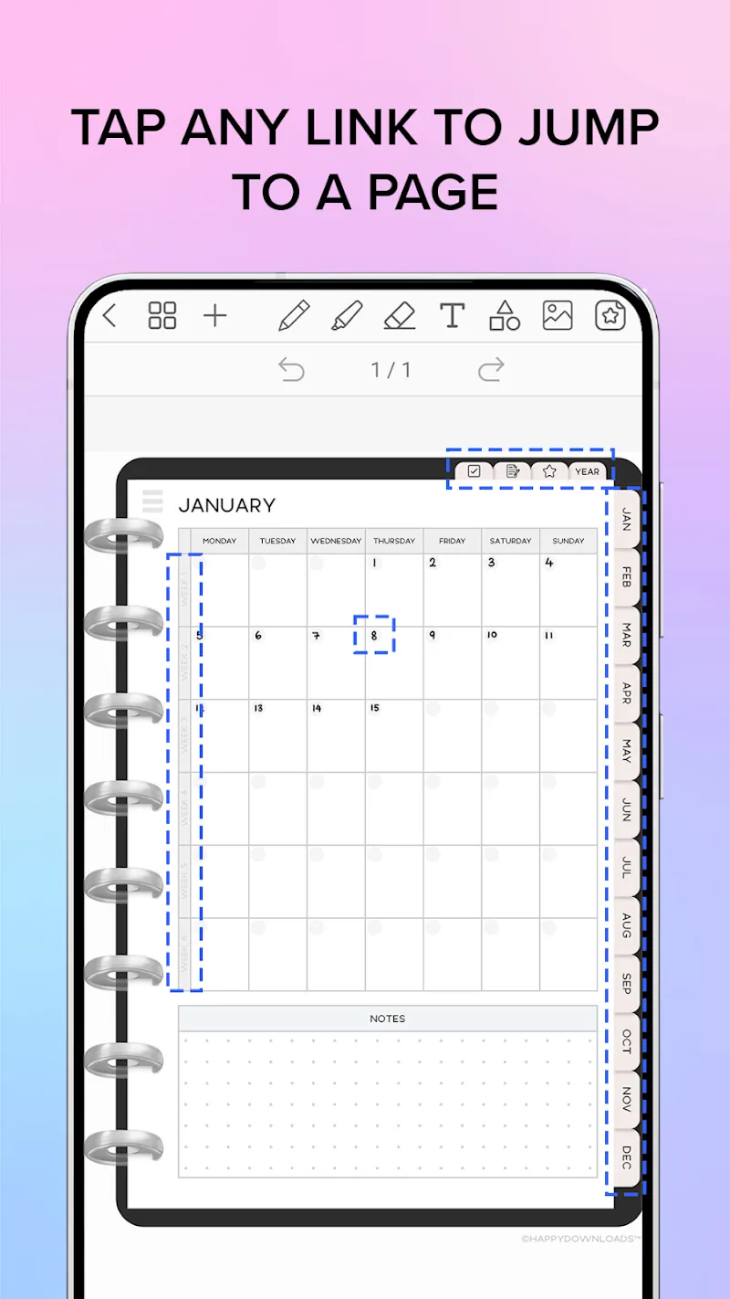 Скриншот Penly: Digital Planner & Notes 6